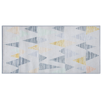 Dywan 80 x 150 cm szaro-żółty YAYLA