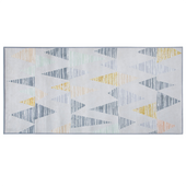 Dywan 80 x 150 cm szaro-żółty YAYLA