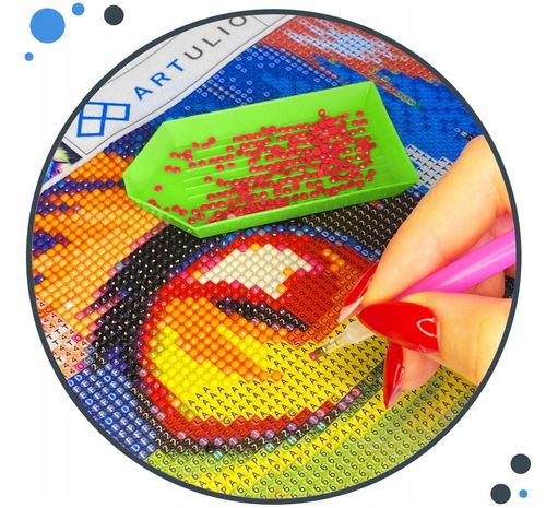 HAFT DIAMENTOWY DIAMOND PAINTING MOZAIKA DIAMENTOWA ZESTAW 5D + AKCESORIA na Arena.pl