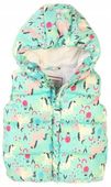 Bezrękawnik kurtka z kapturem kamizelka dla dziewczynki 92/98 Jednorożec