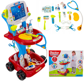 Wózek Lekarski Z Akcesoriami Czerwony