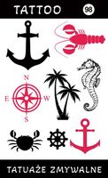 Tatuaże zmywalne Morskie