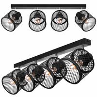 BASKET 4 Lampa sufitowo-ścienna - Industrialna, metalowa, 4xE27