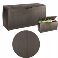 Skrzynia na Balkon HOLLYWOOD BOX Ogrodowa Balkonowa 270L Brązowa