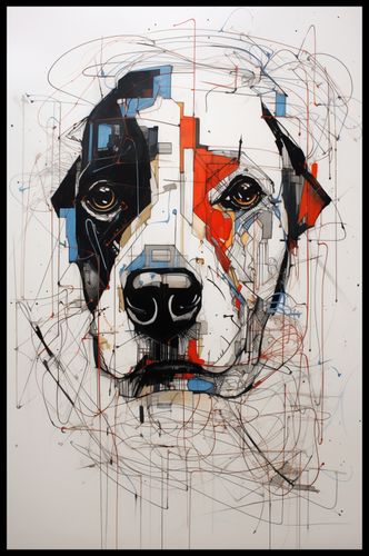 Plakat 56,6x86,4cm Przyrysowany Psiak na Arena.pl