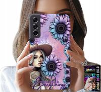 ETUI DO SAMSUNG GALAXY S22 PLUS - KOBIETA W SŁONECZNIKACH, KOBIECE WZORY