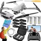 DRON TECHNOID ZDALNIE STEROWANY 3 AKU KAMERA WIFI 2000M 90Min 40KM/h GIGANT