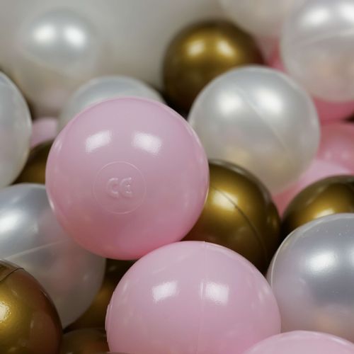 Kulki do zabawy ø7cm 400szt jasnoróżowe, perłowe, stare złoto na Arena.pl