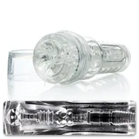 fleshlight go torque ice - kompaktowa maszyna intymna przezroczysta