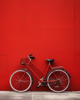 Plakat 40x50cm Czerwony Rower