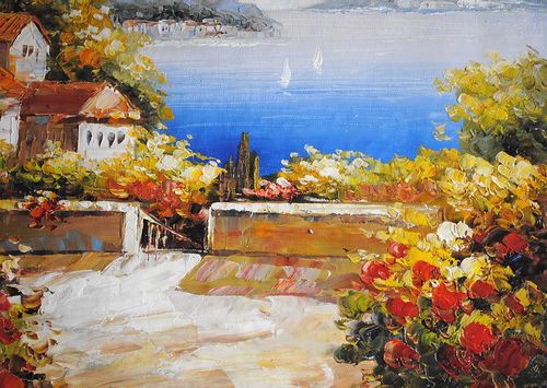 Obraz śródziemnomorski (50x60cm) na Arena.pl