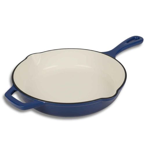 emaliowana patelnia żeliwna 26cm hage niebieska na Arena.pl