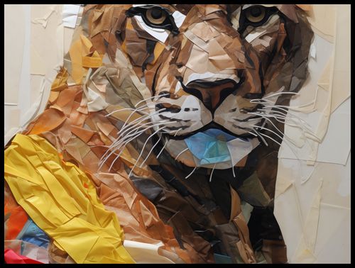 Plakat 80x60cm Papierowy Tygrys na Arena.pl