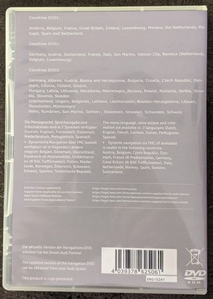 MAPA AUDI RNS-E POLSKA AUDI RNS-E 2020 A4 B6 B7 A6 zdjęcie 4