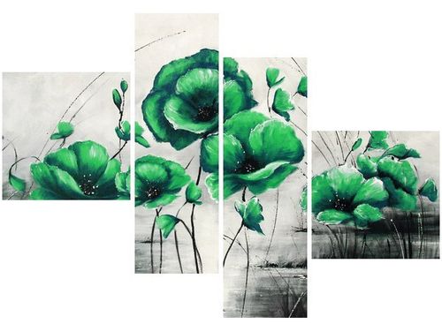 100 70CM OBRAZ 4 ELEM LIMONKOWE MAKI DRUK PŁÓTNO RAMA na Arena.pl