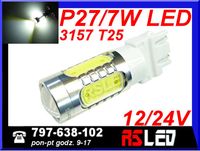 najmocniejsza żarówka LED P27/7W 25 3157 BIAŁA 2 włókna 12v 24v USA