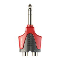 Redukcja adapter przejściówka RCA Jack 6,3 mm RPAN330