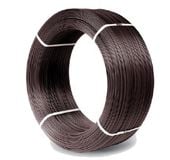 drut ocynkowany pokryty  pcv. 3.0*3.8mm brązowy - 5 kg - dru 3.6 pw b