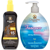 Australian Gold SPF15 Olejek W Sprayu Ochronny + Forever After 400ml