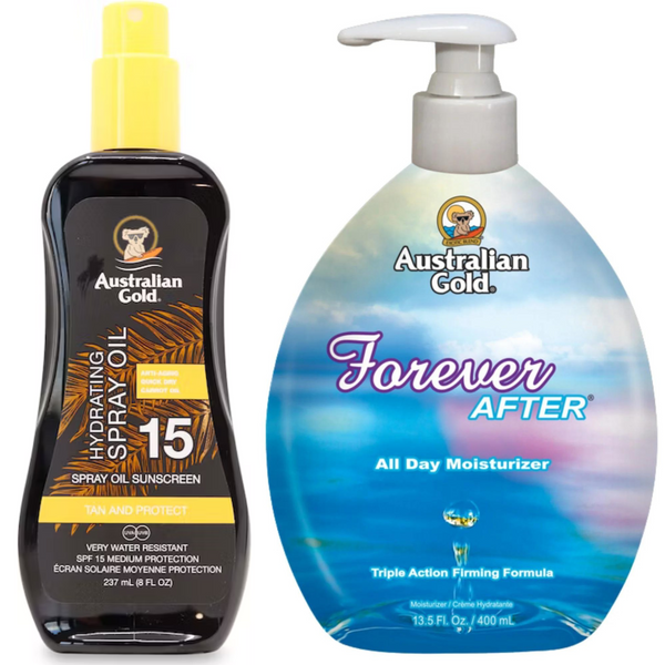 Australian Gold SPF15 Olejek W Sprayu Ochronny + Forever After 400ml zdjęcie 1