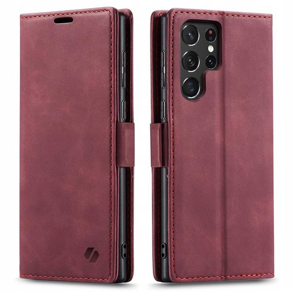 Spacecase Wallet Galaxy S22 Ultra Red zdjęcie 3