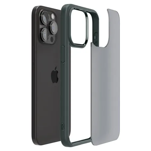 Etui Spigen Ultra Hybrid na iPhone 15 Pro - ciemnozielone na Arena.pl