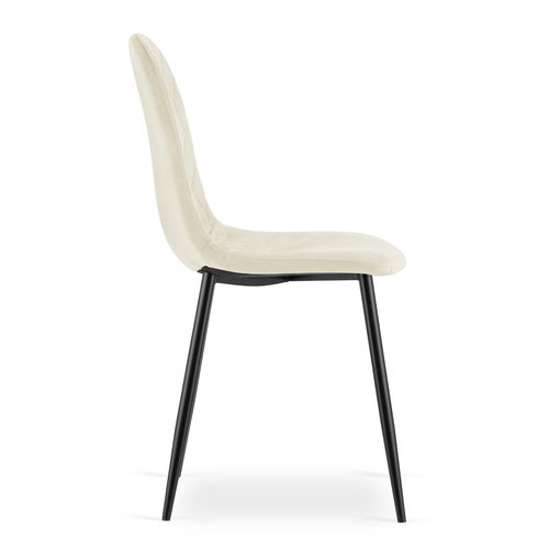 Krzesło ASTI - beż aksamit x 2 na Arena.pl