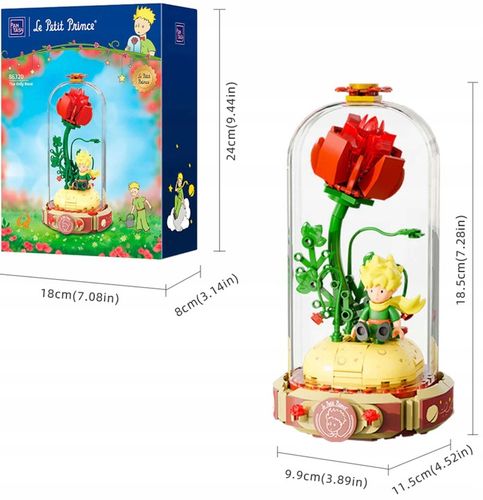 KLOCKI LICENCYJNE PANTASY MAŁY KSIĄŻĘ JEDYNA RÓŻA 211 EL. BAJKA KSIĄŻKA na Arena.pl