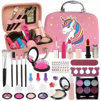 KOSMETYKI DLA DZIECI DO MALOWANIA MAKIJAŻ KUFEREK CIENIE PAZNOKCIE MakeUp