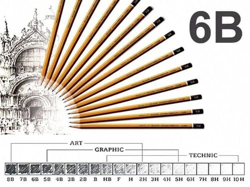 Ołówek Grafitowy 1500-6B Koh-I-Noor A'12 2469 na Arena.pl
