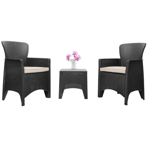 ZESTAW MEBLI OGRODOWYCH LONGWELL TECHNORATTAN POLIPROPYLEN na Arena.pl