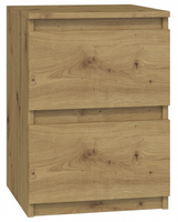 Stolik Nocny 2 Szuflady 30 cm Artisan MALWINA II TS - 6 Kolorów