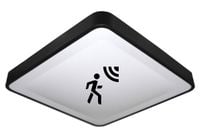 Premium panel plafon LED natynkowy 24W NW czarny z czujnikiem ruchu MV