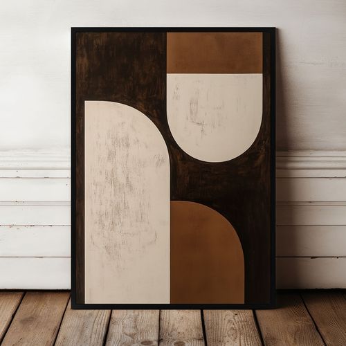 Plakat plakaty brązowe w ramkach 30x40 cm w czarnej ramie na Arena.pl