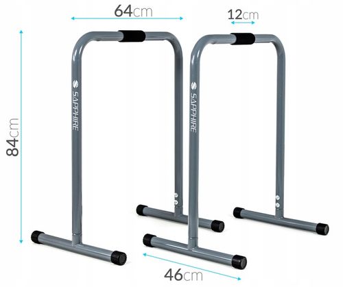 PORĘCZE stacjonarne uchwyty DO POMPEK dipów PODPÓRKI do ćwiczeń METALOWE na Arena.pl