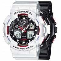 ZESTAW G-SHOCK GA-100-1A4ER BIAŁY BIAŁY