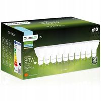 10x Żarówka LED GU10 8W 6500K ZIMNA BIAŁA 120° WYDAJNA PREMIUM CCD
