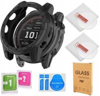 Etui + 2x Szkło Ochronne Hartowane do Garmin Fenix 7X / Solar / Epix 51mm
