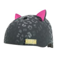 Kask juniorski C-PREME Leopard Kitty Black 54-58 cm
