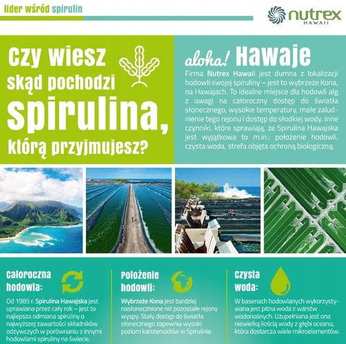 SPIRULINA HAWAJSKA PACIFICA 500 MG 4200 TABLETEK na Arena.pl