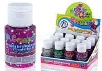 KLEJ BROKATOWY Z CONFETTI 40ML MIX ASTRA