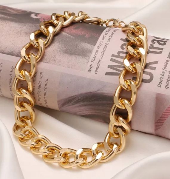 Chocker Czoker Zloty Łańcuszek Celebrytka 40 cm zdjęcie 3