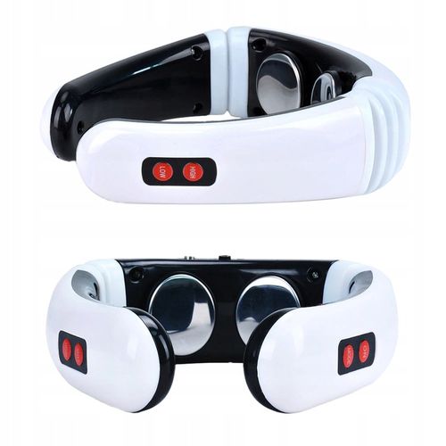 MASAŻER ELEKTROSTYMULATOR SZYI KARKU TENS EMS 2W1 ELEKTRODY TERAPIA PRĄDEM na Arena.pl