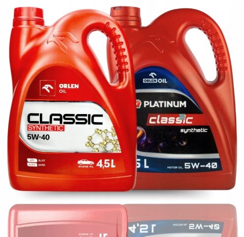 OLEJ ORLEN CLASSIC SYNTHETIC 5W40 4,5L | API SL SJ CF ACEA A3/B3 | 229.1 na Arena.pl