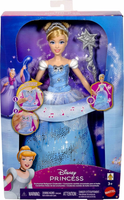 Disney lalka Kopciuszek Magiczna suknia balowa światło i dźwięk JBF94