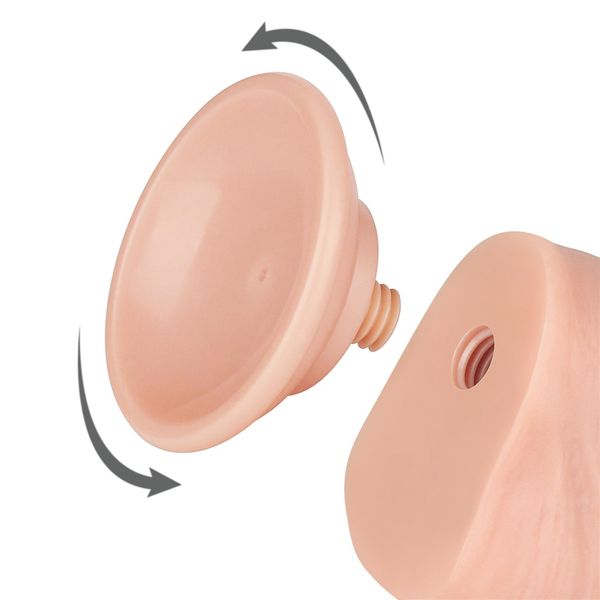 8'' Sliding Skin Dual Layer Dong Flesh zdjęcie 7