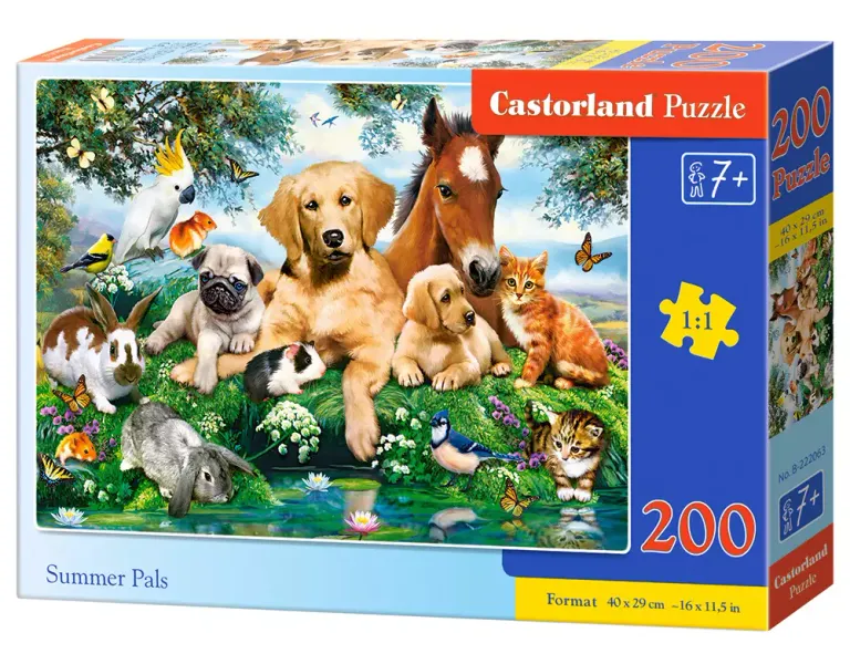 Puzzle 200 elementów. Letni kumple zdjęcie 1