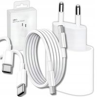 ŁADOWARKA SIECIOWA USB-C DO IPHONE 15 16 PRO MAX PLUS + KABEL USB-C 60W 1m
