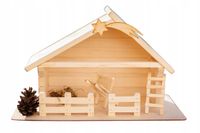 Szopka bożonarodzeniowa drewniana HANDMADE