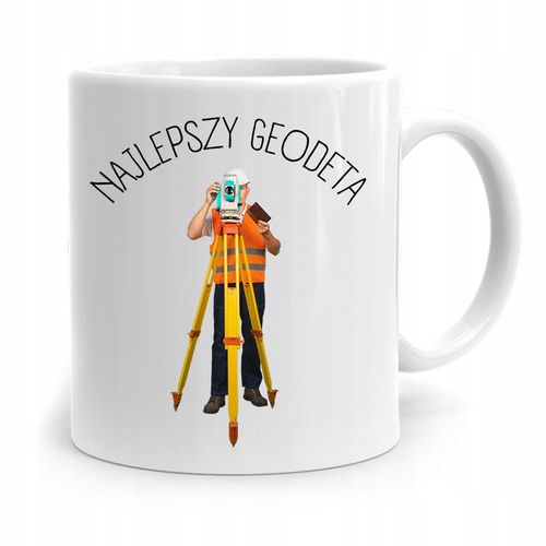 Kubek Prezent Dla Geodety Najlepszy Geodeta Z Nadrukiem Ze Zdjęciem na Arena.pl